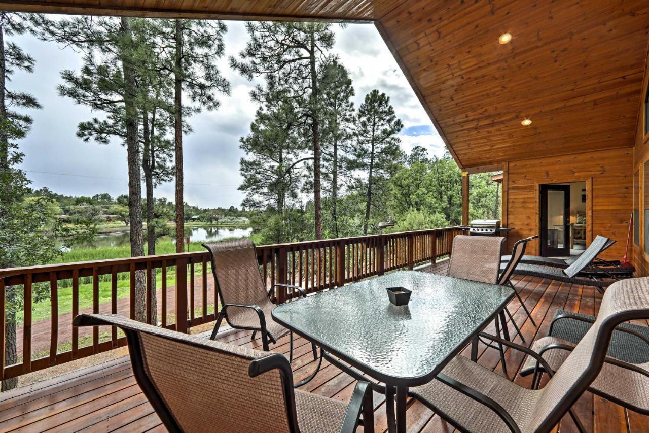 Serene Lakeside Cabin With Decks And Edler Lake Views! Pinetop-Lakeside Dış mekan fotoğraf
